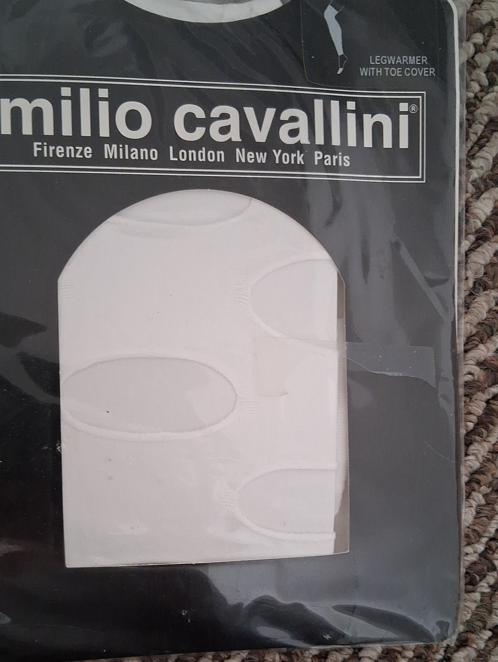 White Legwarmer with Toe Cover White Hose With Cut Outs